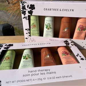 2* Crabtree & Evelyn Hand cream 4 piece gift set